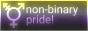 Button: non-binary pride!