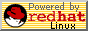 Button: Powered by RedHat Linux