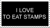Stamp: I Love Eating Stamps